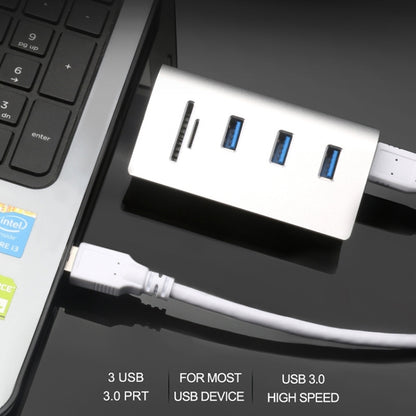 Rocketek HUB-3PC2 High Speed USB 3.0 Splitter HUB Adapter (White) - USB 3.0 HUB by ROCKETEK | Online Shopping South Africa | PMC Jewellery | Buy Now Pay Later Mobicred