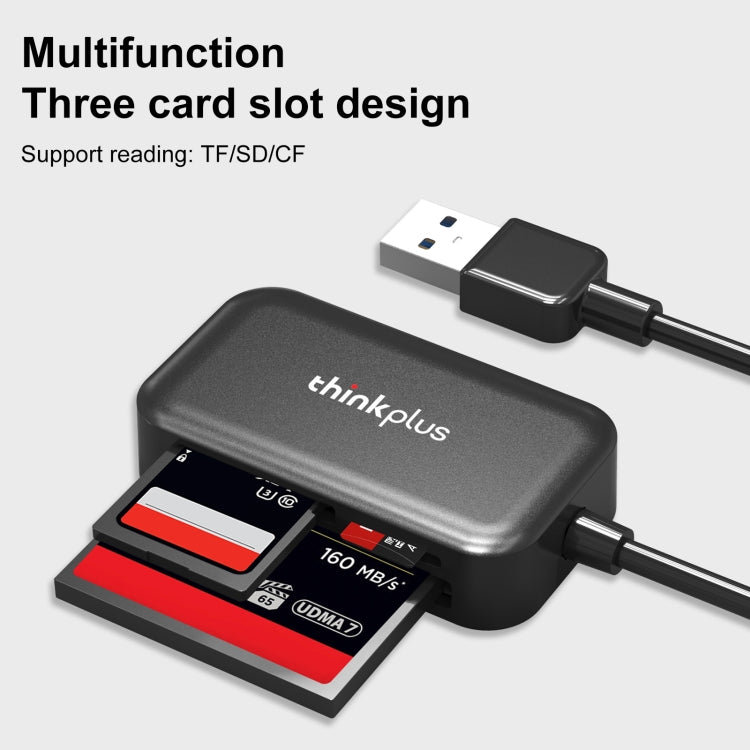 Lenovo thinkplus TC102 USB 3 in 1 Multi-function Card Reader -  by Lenovo | Online Shopping South Africa | PMC Jewellery | Buy Now Pay Later Mobicred