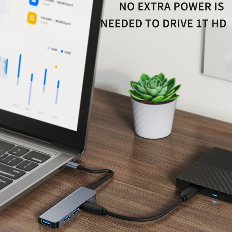 BYL-2301 5 in 1 USB-C / Type-C to USB Multifunctional Docking Station HUB Adapter - USB HUB by PMC Jewellery | Online Shopping South Africa | PMC Jewellery | Buy Now Pay Later Mobicred