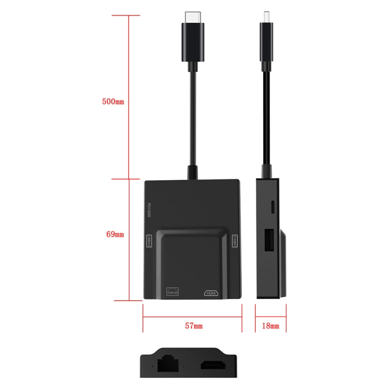 NK-3057HDMI 5 in 1 USB-C / Type-C Multifunctional Converter Docking Station HUB Adapter - USB HUB by PMC Jewellery | Online Shopping South Africa | PMC Jewellery | Buy Now Pay Later Mobicred