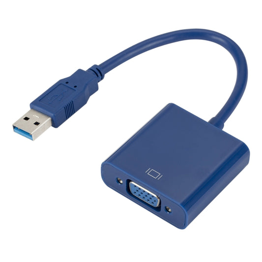 External Graphics Card Converter Cable USB3.0 to VGA, Resolution: 720P(Blue) - Converter by PMC Jewellery | Online Shopping South Africa | PMC Jewellery | Buy Now Pay Later Mobicred