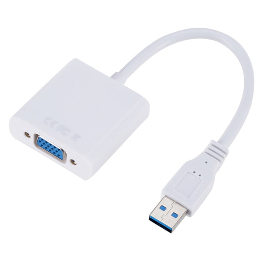 External Graphics Card Converter Cable USB3.0 to VGA, Resolution: 720P(White) - Converter by PMC Jewellery | Online Shopping South Africa | PMC Jewellery | Buy Now Pay Later Mobicred