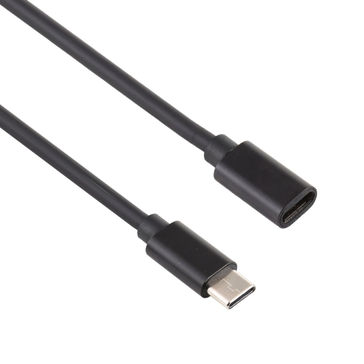 Type-C / USB-C Male to Female Power Adapter Charger Cable, Length: 1m(Black) - Universal Power Adapter by PMC Jewellery | Online Shopping South Africa | PMC Jewellery | Buy Now Pay Later Mobicred