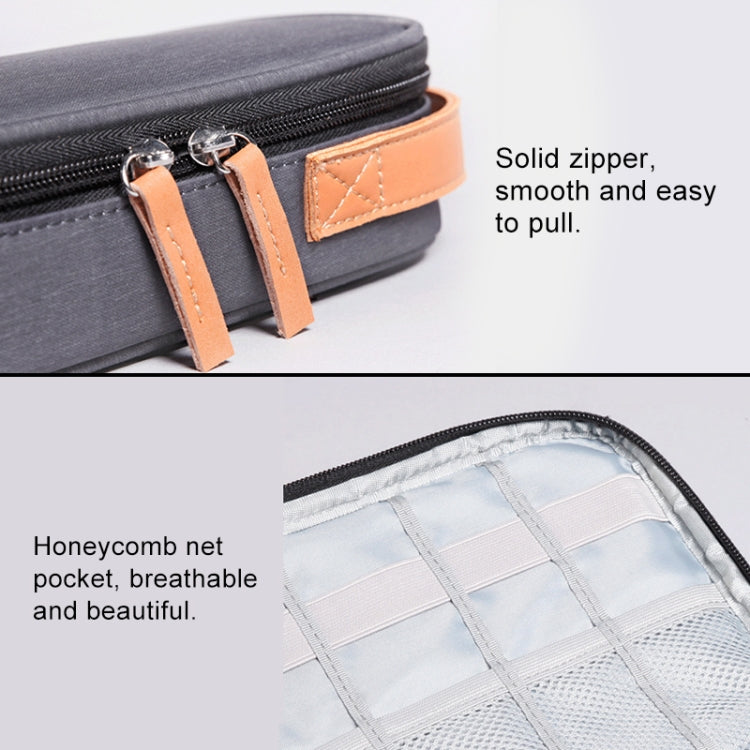 Multi-function Headphone Charger Data Cable Storage Bag, Ultra Fiber Portable Power Pack, Size: L, 16.5x6x23.5cm(Blue) - Other by PMC TechLife | Online Shopping South Africa | PMC TechLife | Buy Now Pay Later Mobicred