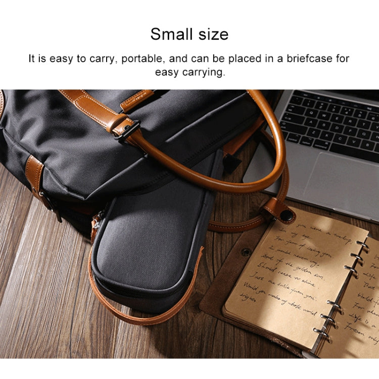 Multi-function Headphone Charger Data Cable Storage Bag, Ultra Fiber Portable Power Pack, Size: M, 16.5x6x23.5cm (Blue) - Other by PMC TechLife | Online Shopping South Africa | PMC TechLife | Buy Now Pay Later Mobicred