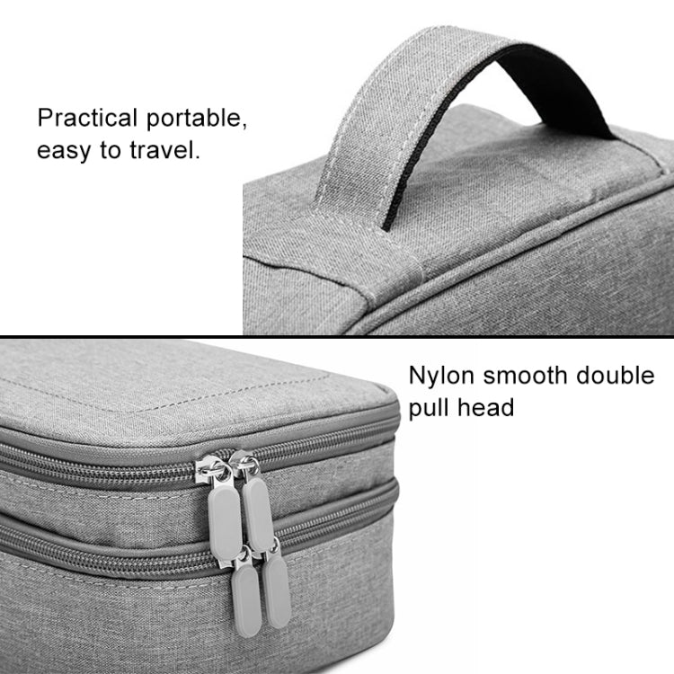 Multi-function Headphone Charger Data Cable Storage Bag, Single Layer Storage Bag, Size: 23x16x7cm(Black) - Other by PMC TechLife | Online Shopping South Africa | PMC TechLife | Buy Now Pay Later Mobicred