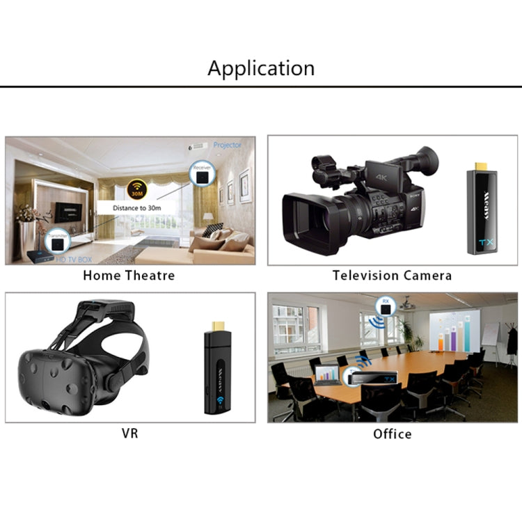 Measy W2H MAX FHD 1080P 3D 60Ghz Wireless Video Transmission HD Multimedia Interface Extender Receiver And Transmitter, Transmission Distance: 30m(EU Plug) - Set Top Box & Accessories by Measy | Online Shopping South Africa | PMC Jewellery | Buy Now Pay Later Mobicred