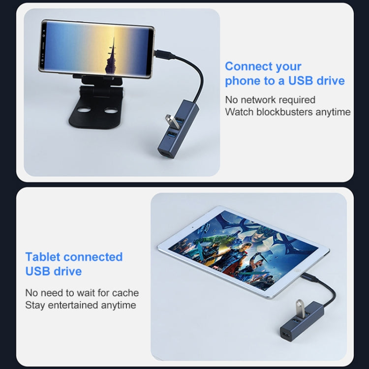 RDS 6307 USB to USB3.0 + Dual USB2.0 + RJ45 4 in 1 HUB Adapter - USB 3.0 HUB by PMC Jewellery | Online Shopping South Africa | PMC Jewellery | Buy Now Pay Later Mobicred
