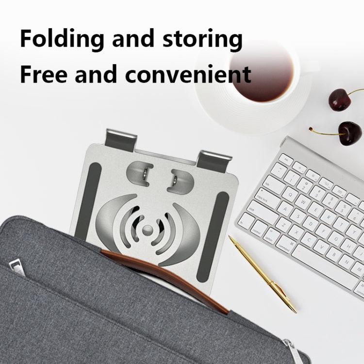 L-13 Aluminum Alloy Foldable Rotating Laptop/Tablet Stand (Grey) - Laptop Stand by PMC Jewellery | Online Shopping South Africa | PMC Jewellery | Buy Now Pay Later Mobicred