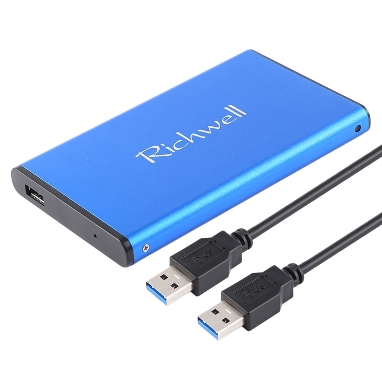 Richwell SATA R2-SATA-2TB 2TB 2.5 inch USB3.0 Super Speed Interface Mobile Hard Disk Drive(Blue) - free shipping - PMC Jewellery - Order now!