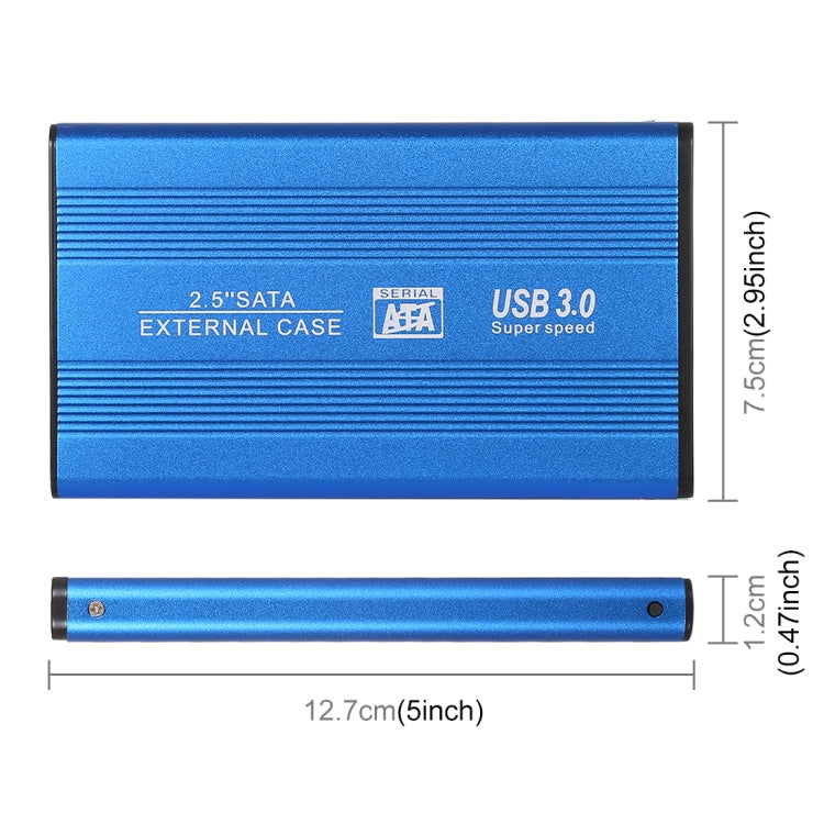 Richwell SATA R2-SATA-2TB 2TB 2.5 inch USB3.0 Super Speed Interface Mobile Hard Disk Drive(Blue) - free shipping - PMC Jewellery - Order now!