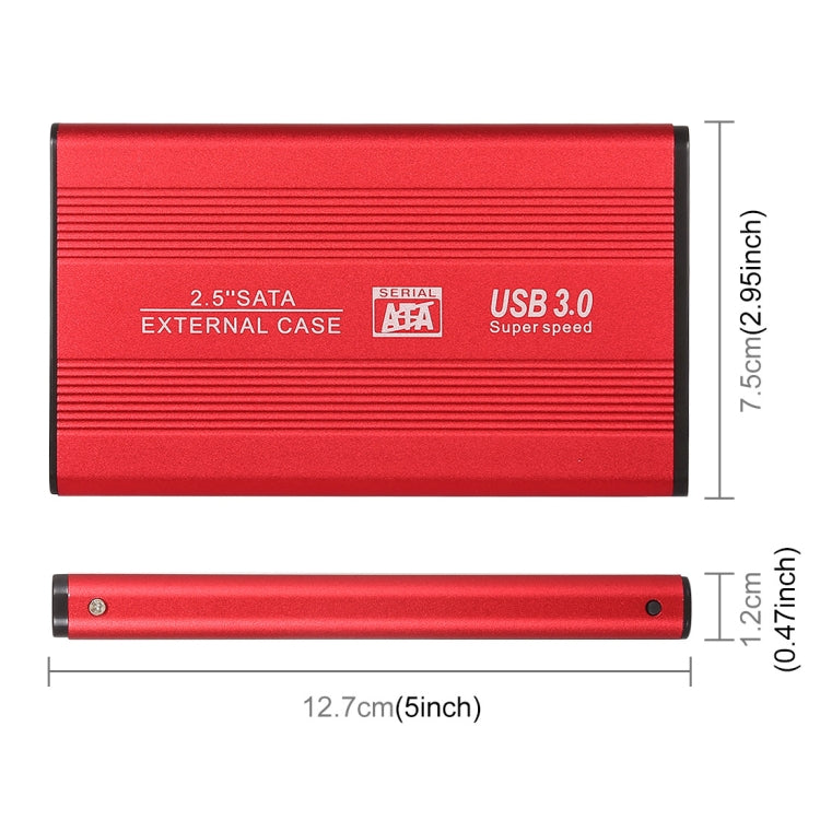 Richwell SATA R2-SATA-320GB 320GB 2.5 inch USB3.0 Super Speed Interface Mobile Hard Disk Drive(Red) - free shipping - PMC Jewellery - Order now!