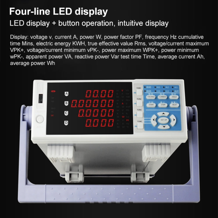 DCUU PM310 Intelligent Electrical Parameters Measuring Instrument (US Plug) - Current & Voltage Tester by PMc TechLife | Online Shopping South Africa | PMc TechLife | Buy Now Pay Later Mobicred