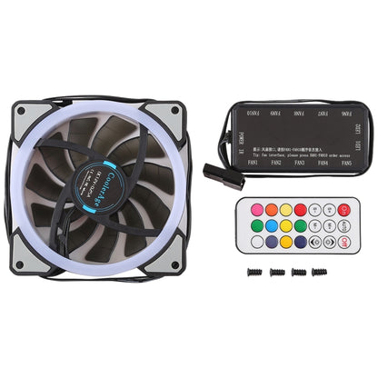 3 PCS CoolerAge DC 12V - 0.25A 2500PRM Remote Cotrol Computer Cooler Cooling Case Fan with Adjust LED - Fan Cooling by PMC Jewellery | Online Shopping South Africa | PMC Jewellery | Buy Now Pay Later Mobicred