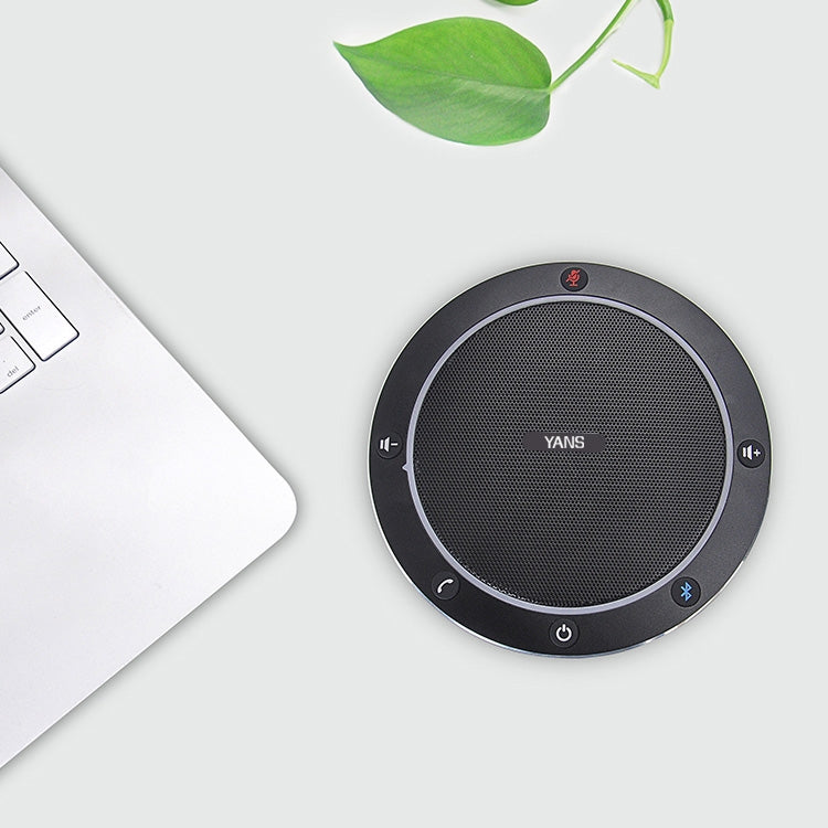 YANS YS-M61Y Video Conference Bluetooth Omnidirectional Microphone(Black) - free shipping - PMC TechLife - Order now!