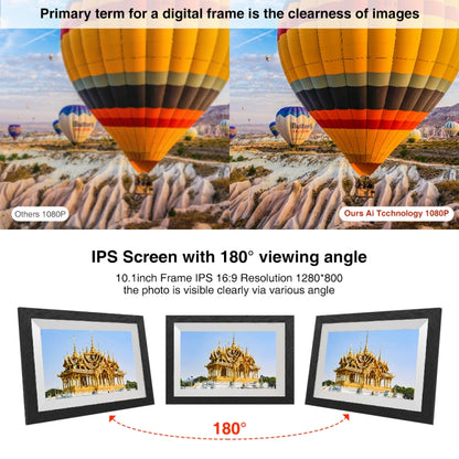 G100 10.1 inch LCD Screen WIFI Cloud Album Digital Photo Frame Electronic Photo Album with Touch Rotating Screen & Video Push (AU Plug) - 11 inch Below by PMC Jewellery | Online Shopping South Africa | PMC Jewellery | Buy Now Pay Later Mobicred