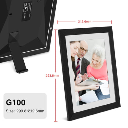 G100 10.1 inch LCD Screen WIFI Cloud Album Digital Photo Frame Electronic Photo Album with Touch Rotating Screen & Video Push (AU Plug) - 11 inch Below by PMC Jewellery | Online Shopping South Africa | PMC Jewellery | Buy Now Pay Later Mobicred