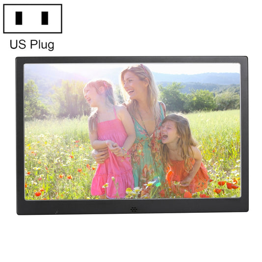 HSD1504 15.4 inch LED 1280x800 High Resolution Display Digital Photo Frame with Holder and Remote Control, Support SD / MMC / MS Card / USB Port, US Plug(Black) - 15 inch Above by PMC Jewellery | Online Shopping South Africa | PMC Jewellery | Buy Now Pay Later Mobicred