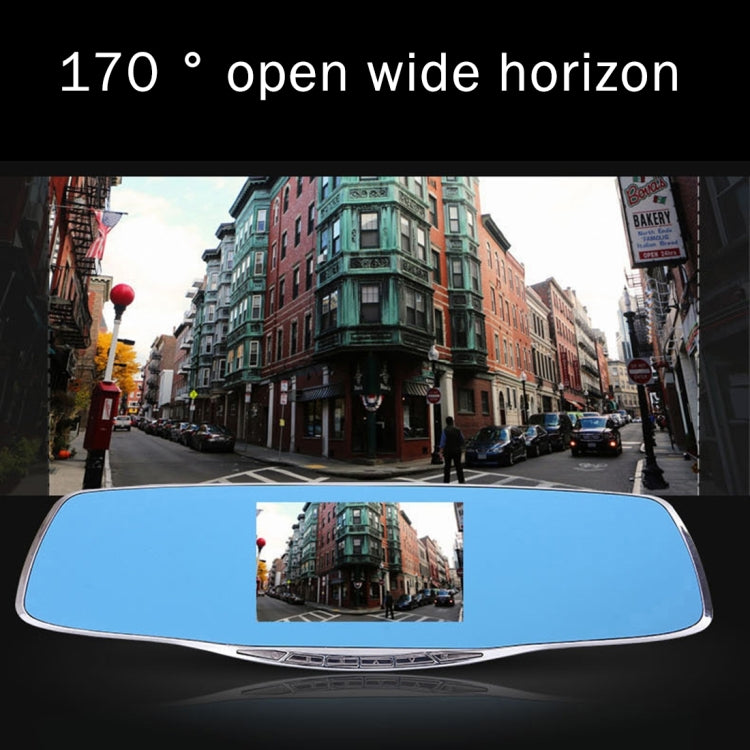 G835 HD 1080P 4.3 inch Screen Display Rearview Mirror Vehicle DVR, Generalplus 2248, 2 Cameras 170 Degree Wide Angle Viewing, Support HDR Recording / Motion Detection Function - Car DVRs by PMC TechLife | Online Shopping South Africa | PMC TechLife | Buy Now Pay Later Mobicred