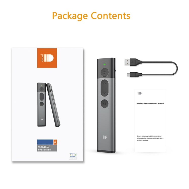 DOOSL DSIT036 Red Laser Pointer 2.4GHz Wireless Presenter PowerPoint Clicker - free shipping - PMC Jewellery - Order now!