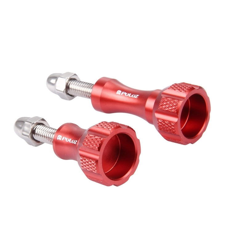 PULUZ CNC Aluminum Thumb Knob Stainless Bolt Nut Screw Set for GoPro Hero12 Black / Hero11 /10 /9 /8 /7 /6 /5, Insta360 Ace / Ace Pro, DJI Osmo Action 4 and Other Action Cameras(Red) - Screws by PULUZ | Online Shopping South Africa | PMC Jewellery | Buy Now Pay Later Mobicred