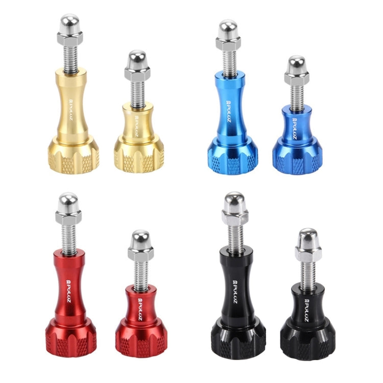 PULUZ CNC Aluminum Thumb Knob Stainless Bolt Nut Screw Set for GoPro Hero12 Black / Hero11 /10 /9 /8 /7 /6 /5, Insta360 Ace / Ace Pro, DJI Osmo Action 4 and Other Action Cameras(Gold) - Screws by PULUZ | Online Shopping South Africa | PMC Jewellery | Buy Now Pay Later Mobicred