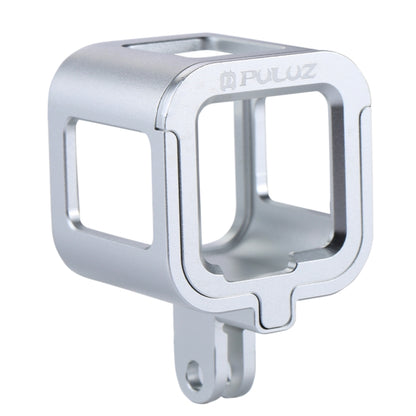 PULUZ Housing Shell CNC Aluminum Alloy Protective Cage with Insurance Frame for GoPro HERO5 Session /HERO4 Session /HERO Session(Silver) - Metal Cases by PULUZ | Online Shopping South Africa | PMC Jewellery | Buy Now Pay Later Mobicred