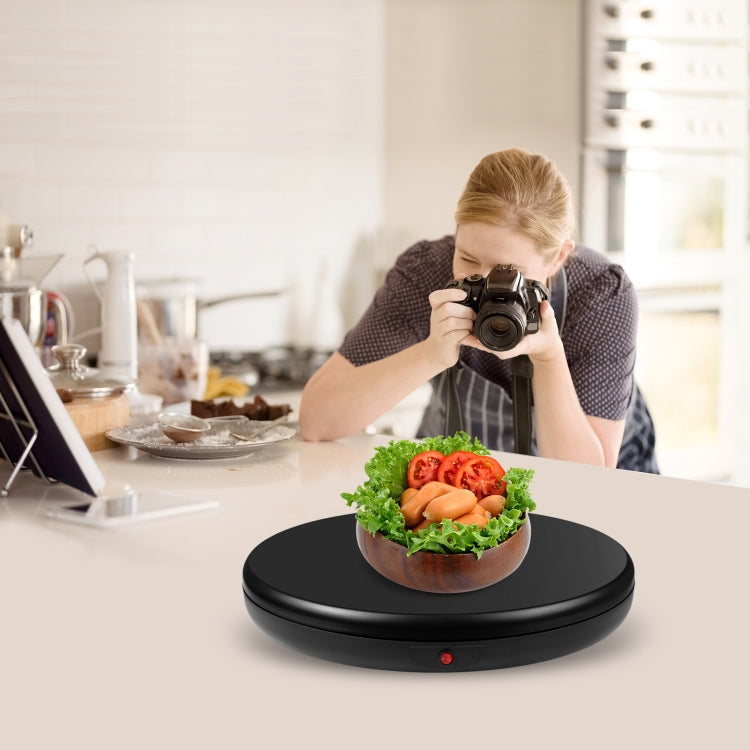 PULUZ 45cm Remote Control Adjusting Speed Rotating Turntable Display Stand, Black, Load 100kg(AU Plug) - free shipping - PMC TechLife - Order now!