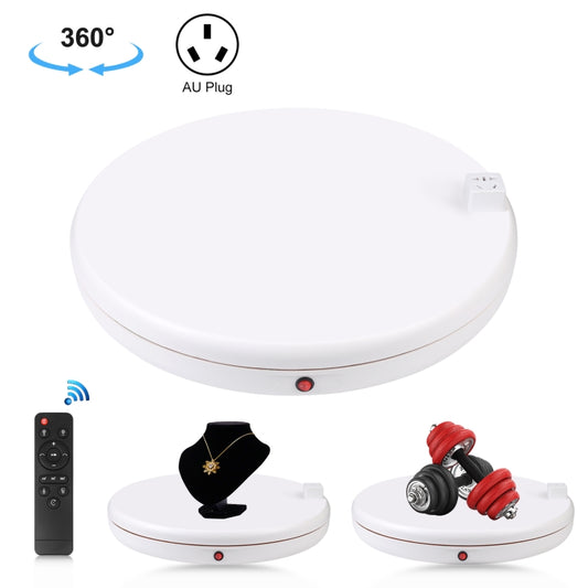 PULUZ 45cm Remote Control Adjusting Speed Rotating Turntable Display Stand with Power Socket, White, Load 100kg(AU Plug) -  by PULUZ | Online Shopping South Africa | PMC Jewellery | Buy Now Pay Later Mobicred