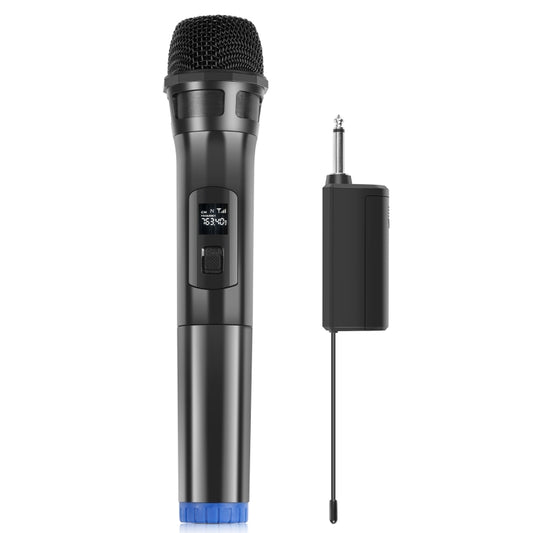 PULUZ UHF Wireless Dynamic Microphone with LED Display, 6.35mm Transmitter(Black) - Microphone by PULUZ | Online Shopping South Africa | PMC Jewellery