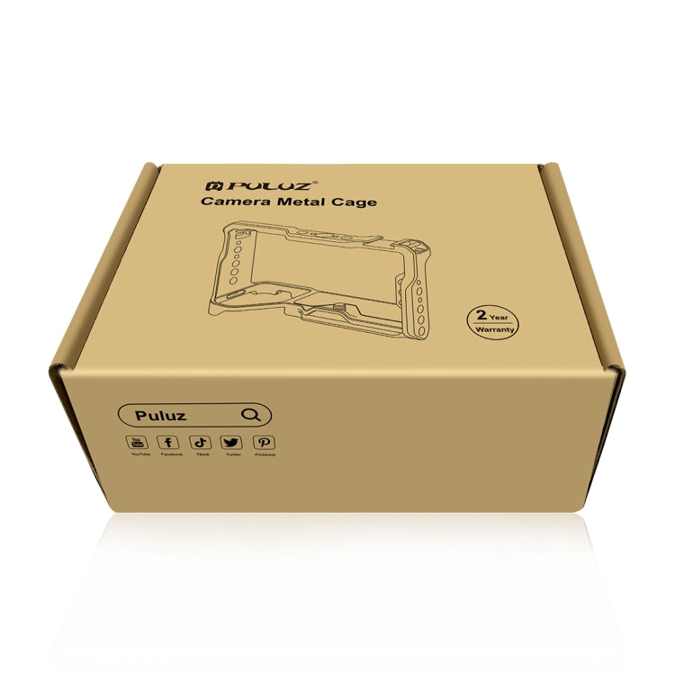 For Sony ILCE-A7CM2 / Alpha 7C II / Alpha 7CR PULUZ Metal Camera Cage Stabilizer Rig (Black) - free shipping - PMC TechLife - Order now!
