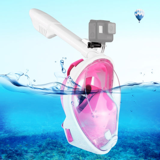 PULUZ 240mm Fold Tube Water Sports Diving Equipment Full Dry Snorkel Mask for GoPro Hero12 Black / Hero11 /10 /9 /8 /7 /6 /5, Insta360 Ace / Ace Pro, DJI Osmo Action 4 and Other Action Cameras, S/M Size(Pink) - Diving Mask by PULUZ | Online Shopping South Africa | PMC Jewellery | Buy Now Pay Later Mobicred