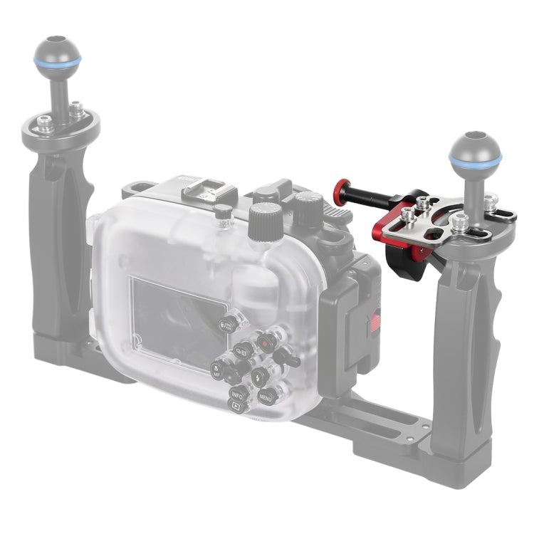 PULUZ Shutter Release Trigger Extension Adapter Lever Mount for Underwater Arm System(Black Red) - free shipping - PMC TechLife - Order now!