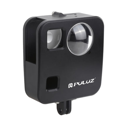 PULUZ for GoPro Fusion Housing Shell CNC Aluminum Alloy Protective Cage with Basic Mount & Lens Caps(Black) - Metal Cases by PULUZ | Online Shopping South Africa | PMC Jewellery | Buy Now Pay Later Mobicred