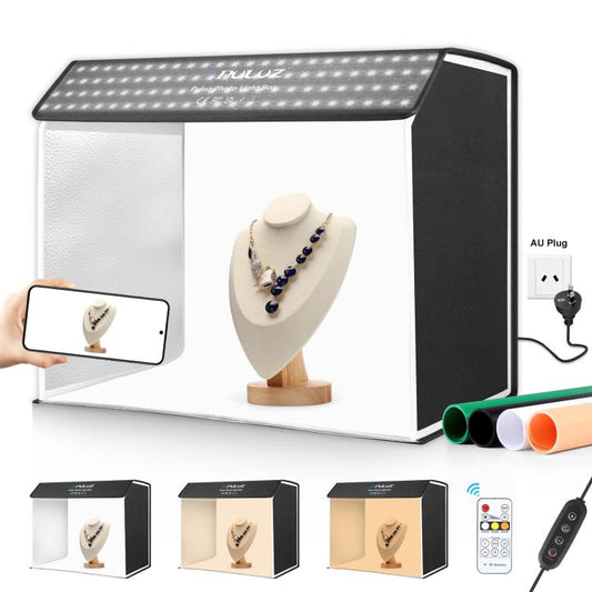 PULUZ Photo Studio Light Box Portable 60 x 40cm Cuboid Photography Studio Tent Kit with 4 Color Backdrops (AU Plug) -  by PULUZ | Online Shopping South Africa | PMC Jewellery | Buy Now Pay Later Mobicred