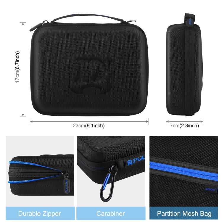 PULUZ Waterproof Carrying and Travel EVA Case for DJI OSMO Pocket 2, Size: 23x18x7cm(Black) - Case & Bags by PULUZ | Online Shopping South Africa | PMC Jewellery | Buy Now Pay Later Mobicred