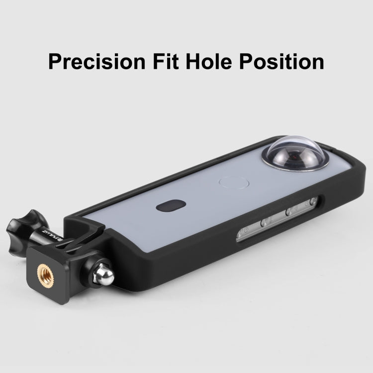 PULUZ PC ABS Plastic Protective Frame for Ricoh Theta SC2, with Adapter Mount & Screw(Black) - Protective Frame by PULUZ | Online Shopping South Africa | PMC TechLife | Buy Now Pay Later Mobicred
