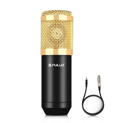 PULUZ Condenser Microphone Studio Broadcast Professional Singing Microphone (Gold) - Microphone by PULUZ | Online Shopping South Africa | PMC Jewellery | Buy Now Pay Later Mobicred