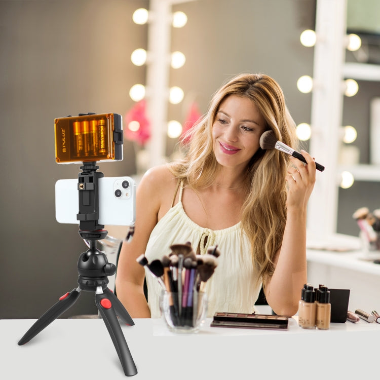 PULUZ Mini VLOG Live Stabilizer Stand Tripod with Phone Clamp for Smartphones (Red) - free shipping - PMC Jewellery - Order now!