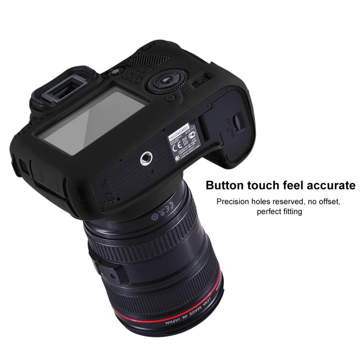 PULUZ Soft Silicone Protective Case for Canon EOS 6D(Black) - free shipping - PMC TechLife - Order now!