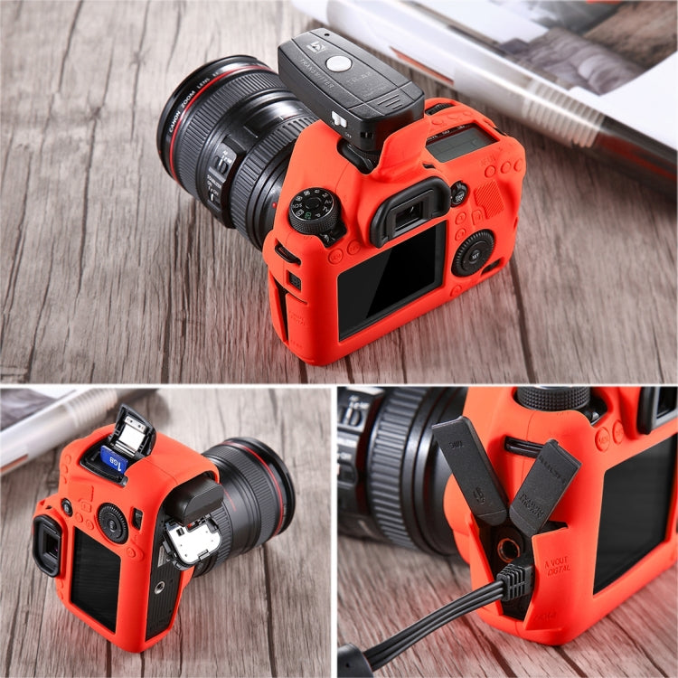 PULUZ Soft Silicone Protective Case for Canon EOS 6D(Red) - Protective Case by PULUZ | Online Shopping South Africa | PMC TechLife | Buy Now Pay Later Mobicred