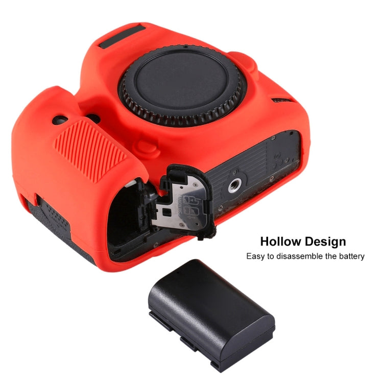 PULUZ Soft Silicone Protective Case for Canon EOS 5D Mark III / 5D3(Red) - free shipping - PMC TechLife - Order now!