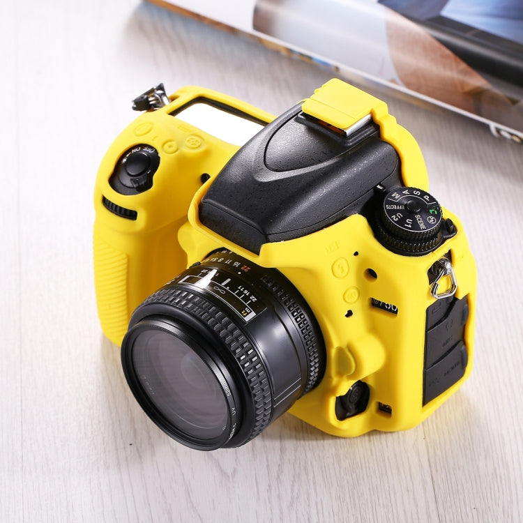 PULUZ Soft Silicone Protective Case for Nikon D750(Yellow) - Protective Case by PULUZ | Online Shopping South Africa | PMC TechLife | Buy Now Pay Later Mobicred
