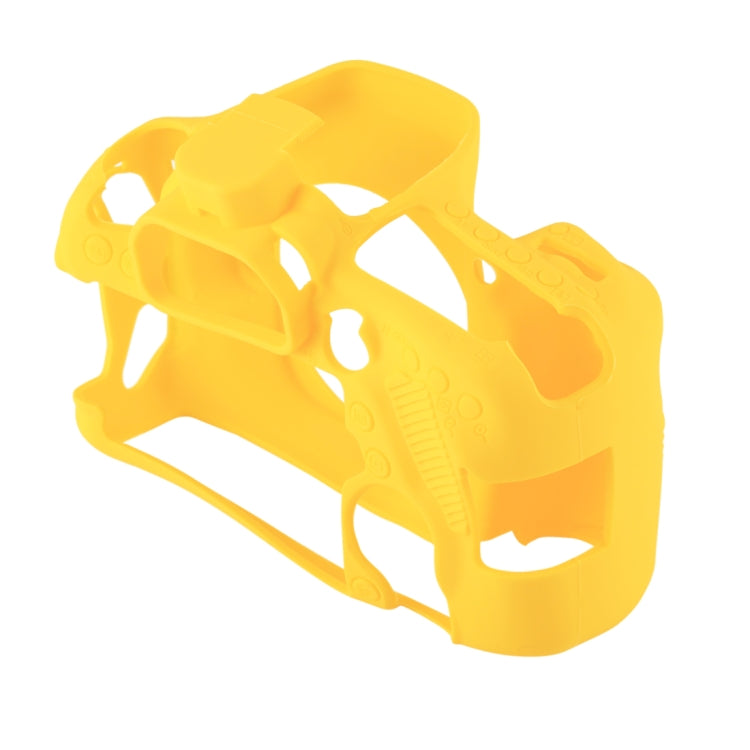 PULUZ Soft Silicone Protective Case for Canon EOS 80D(Yellow) - Protective Case by PULUZ | Online Shopping South Africa | PMC TechLife | Buy Now Pay Later Mobicred