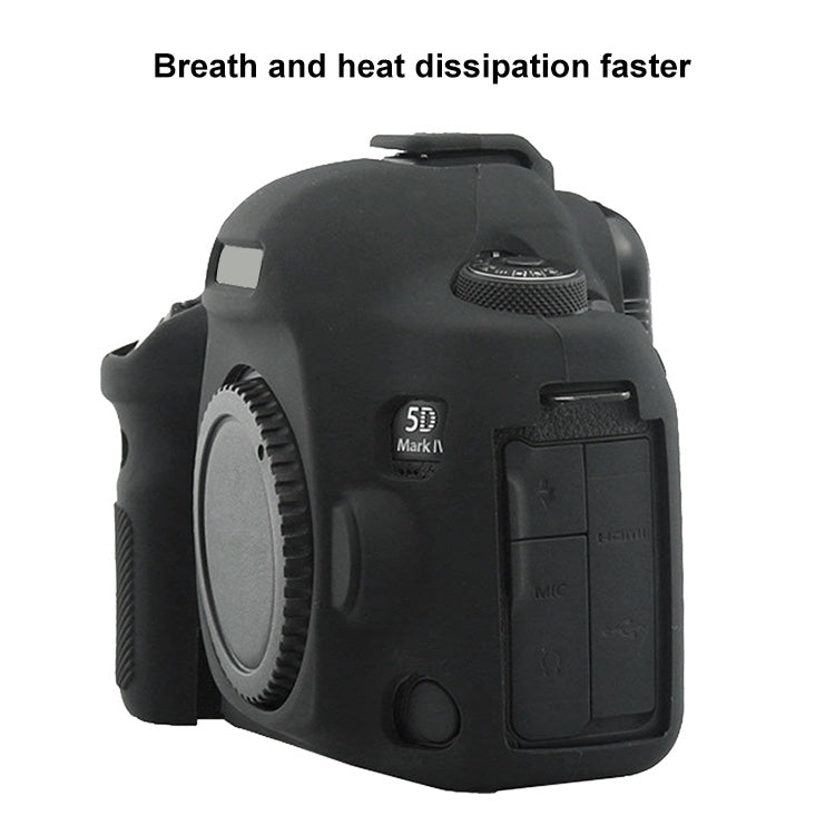 PULUZ Soft Silicone Protective Case for Canon EOS 5D Mark IV(Black) - free shipping - PMC TechLife - Order now!