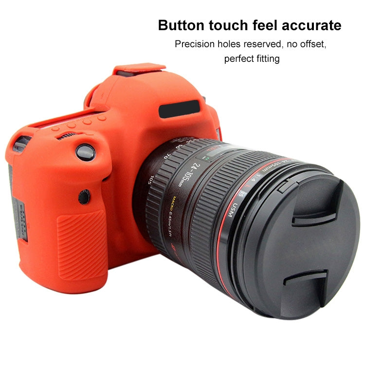 PULUZ Soft Silicone Protective Case for Canon EOS 5D Mark IV(Red) - Protective Case by PULUZ | Online Shopping South Africa | PMC TechLife | Buy Now Pay Later Mobicred