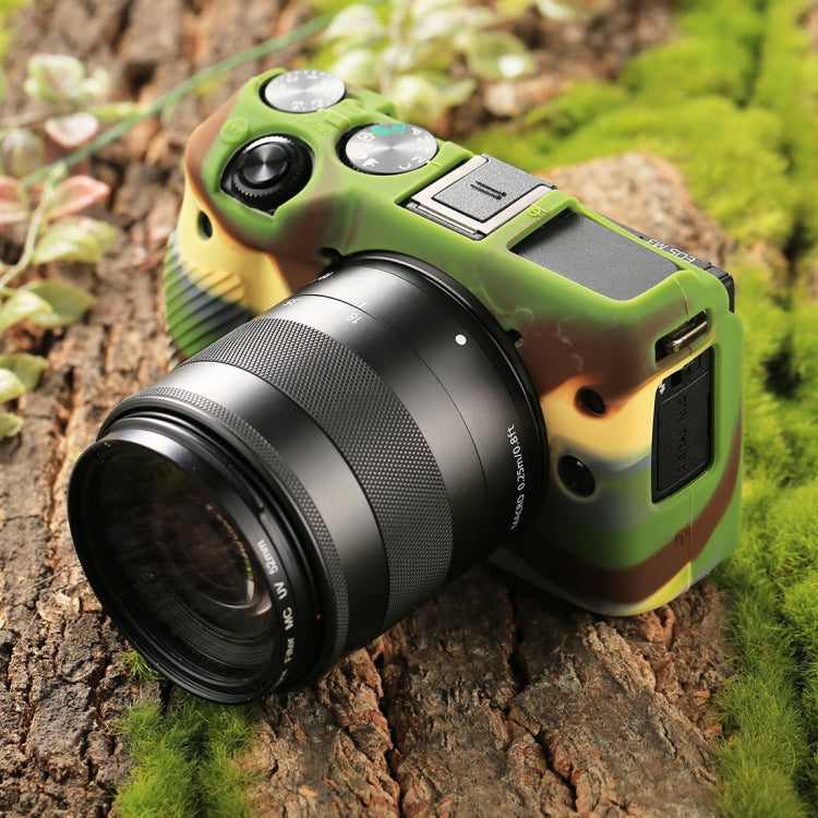 PULUZ Soft Silicone Protective Case for Canon EOS M3(Camouflage) - free shipping - PMC TechLife - Order now!