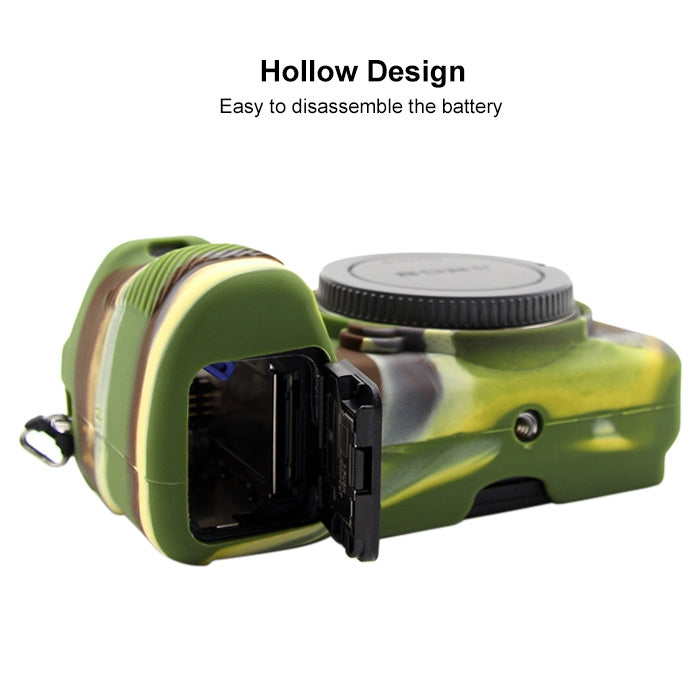 PULUZ Soft Silicone Protective Case for Sony ILCE-6500(Camouflage) - free shipping - PMC TechLife - Order now!