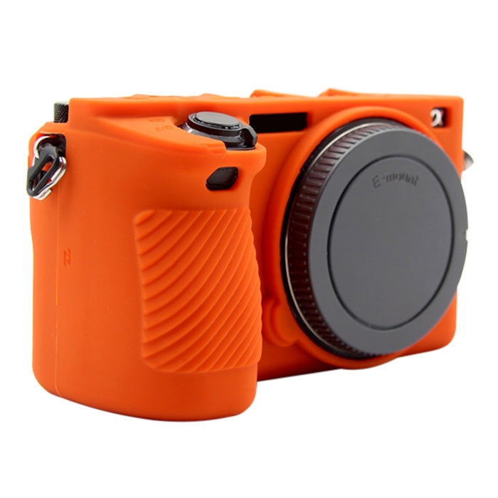 PULUZ Soft Silicone Protective Case for Sony ILCE-6500(Orange) - free shipping - PMC TechLife - Order now!