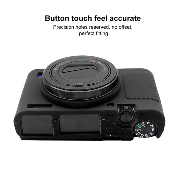 PULUZ Soft Silicone Protective Case for Sony RX100 III / IV / V(Black) - Protective Case by PULUZ | Online Shopping South Africa | PMC Jewellery | Buy Now Pay Later Mobicred